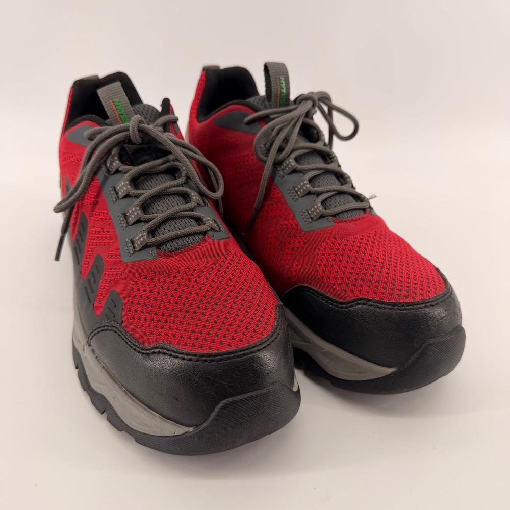 Hytest Work Shoes Mens 9.5 Red Energybound K21723 Safety Toe EH Slip Resistant